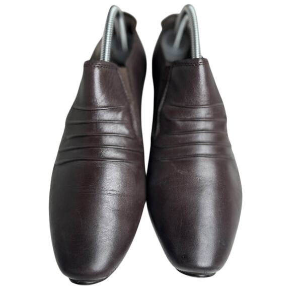 Josef Seibel Ruched Comfort Square Toe Shoes Sz 41 Low Heel Cuban SlipOn Germany - Picture 3 of 13